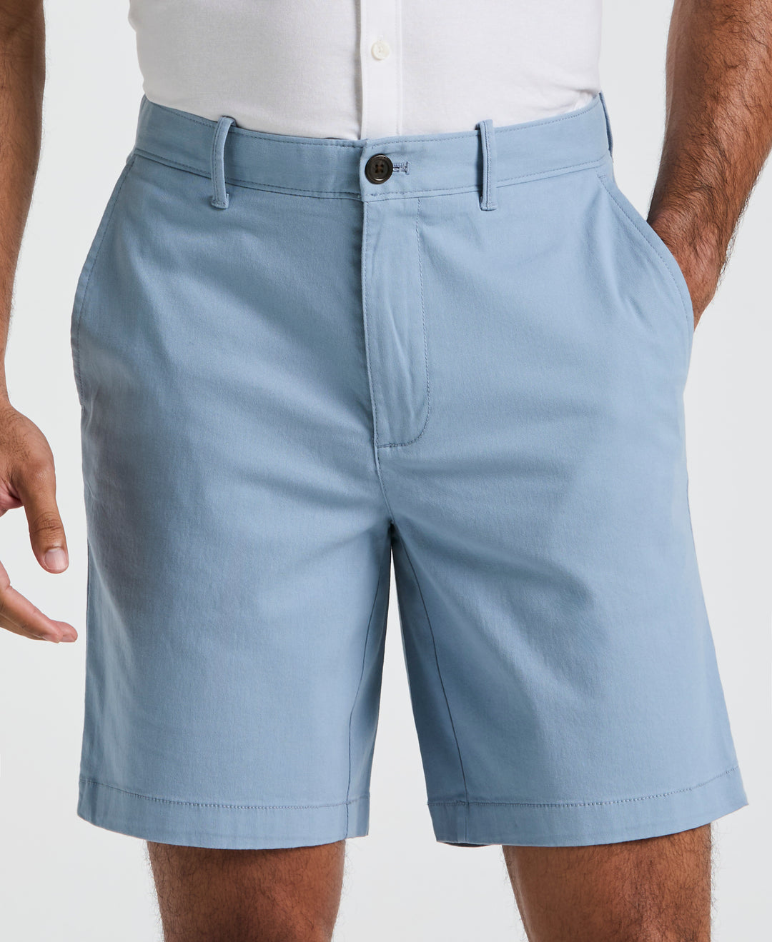 8" Stretch Twill Chino Short (Faded Denim) 