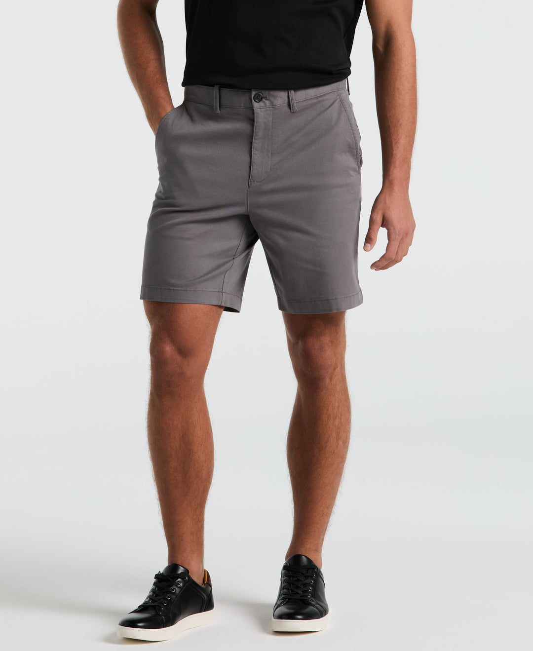 8" Stretch Twill Chino Short (Castlerock) 
