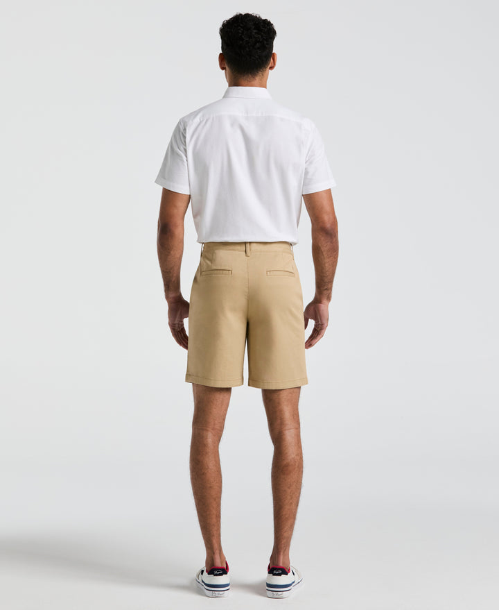8" Stretch Twill Chino Short (Travertine) 