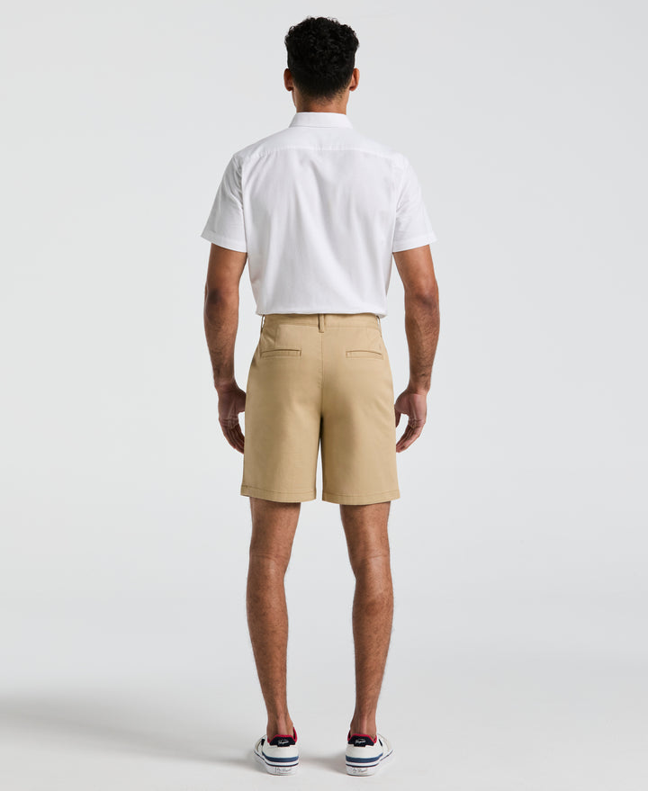 8" Stretch Twill Chino Short (Travertine) 