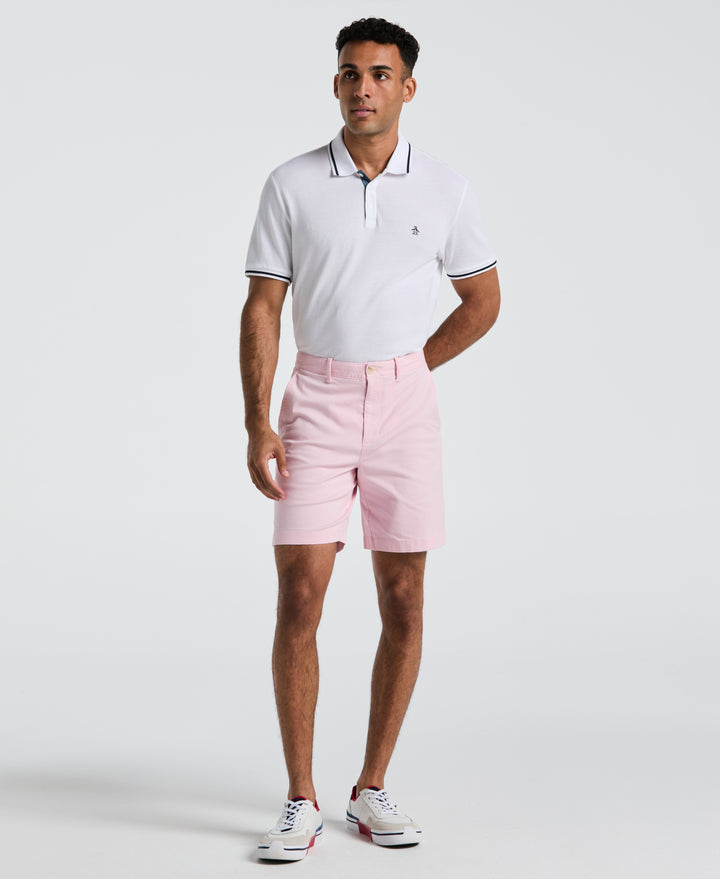 8" Stretch Twill Chino Short (Parfait Pink) 