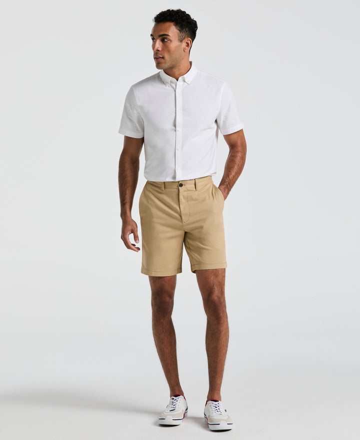 8" Stretch Twill Chino Short (Travertine) 