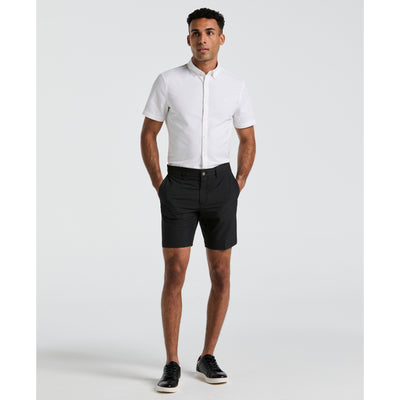 Technical Flat Front 8" Golf Shorts (Caviar) 