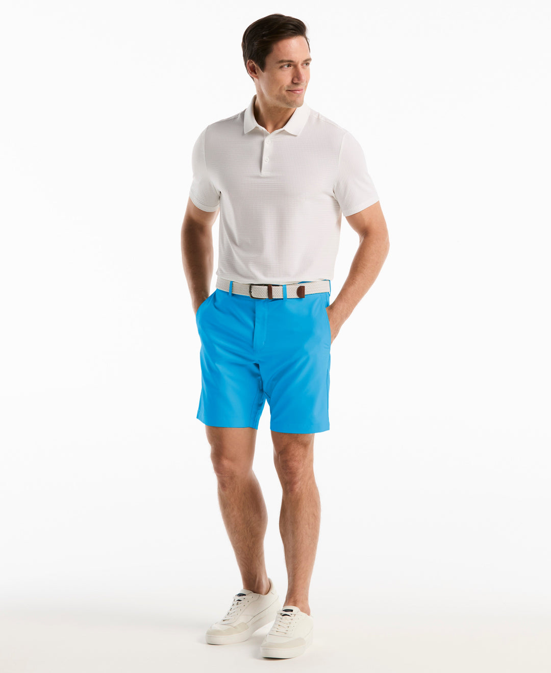 8" Technical Flat Front Golf Short-Golf Shorts-Malibu Blue-28-Original Penguin