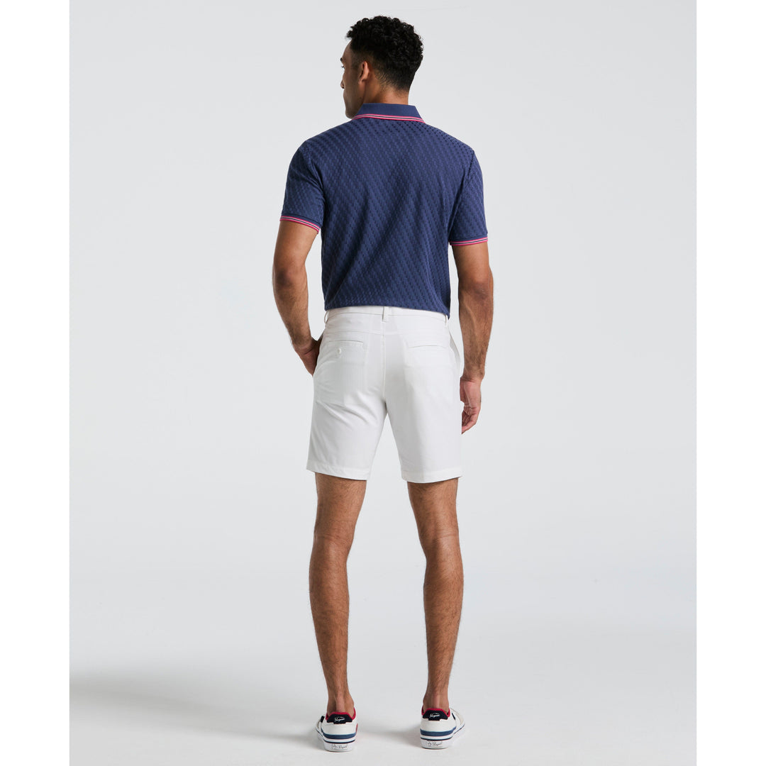 Technical Flat Front 8" Golf Shorts (Bright White) 