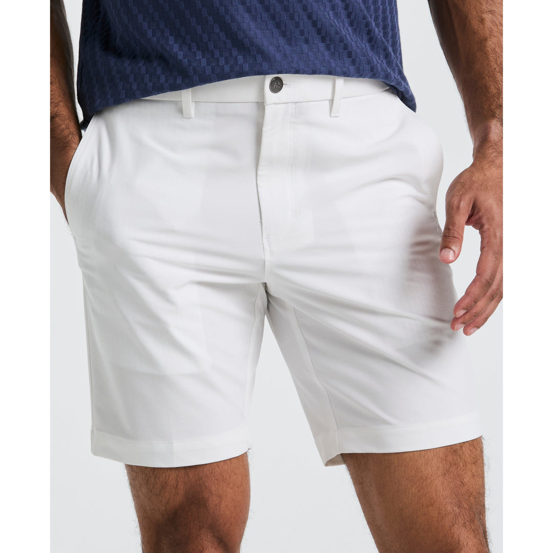 Technical Flat Front 8" Golf Shorts (Bright White) 