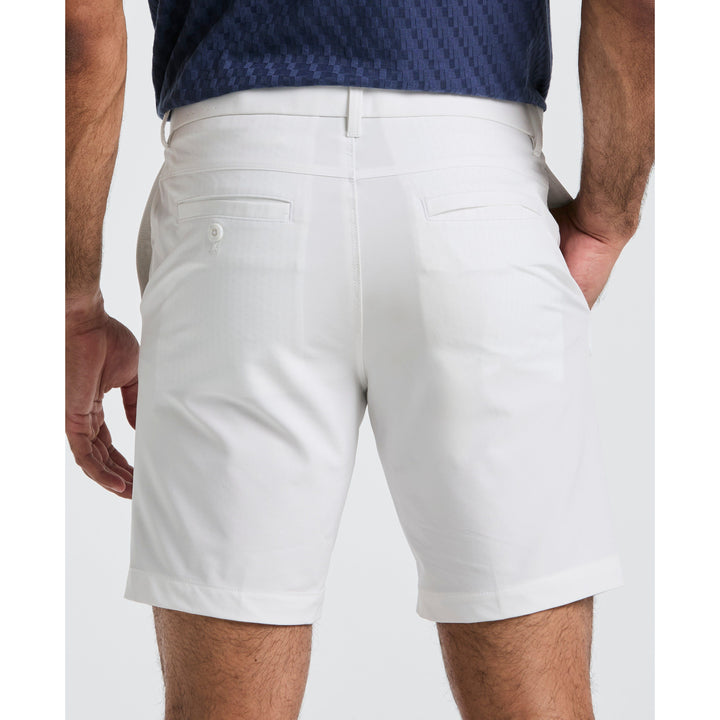 Technical Flat Front 8" Golf Shorts (Bright White) 
