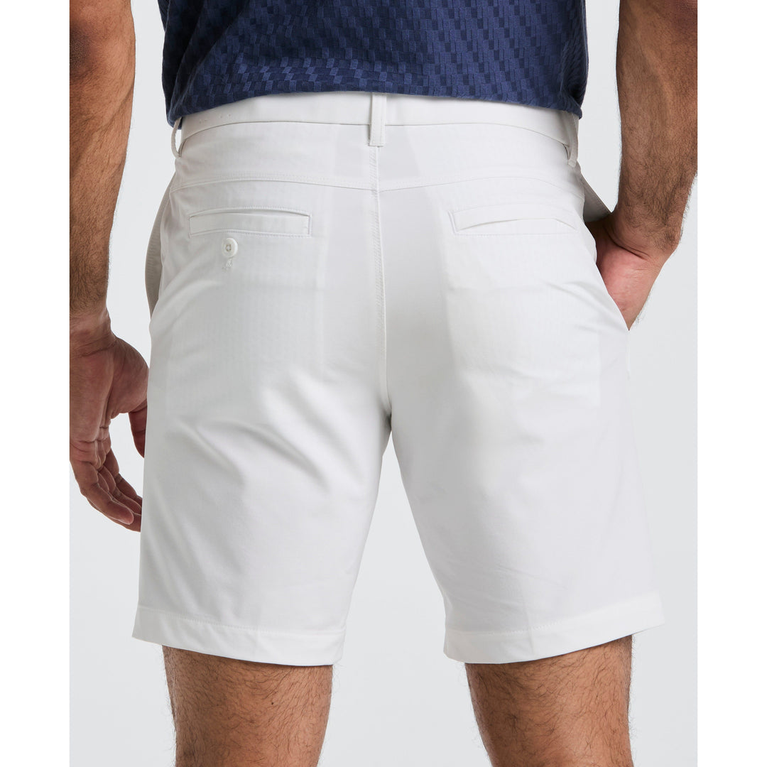 Technical Flat Front 8" Golf Shorts (Bright White) 