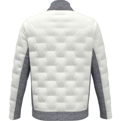 80's Mixed Media Blocked Jacket  (Quiet Gray Heather) 