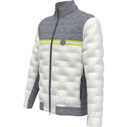 80's Mixed Media Blocked Jacket  (Quiet Gray Heather) 
