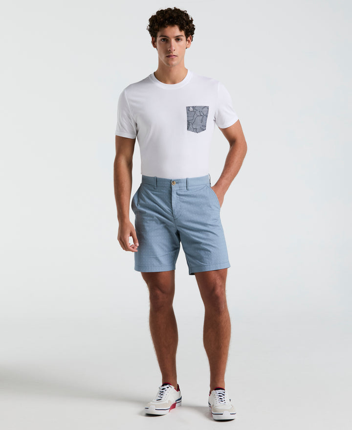 Crosshatch Slim Fit Short (Faded Denim) 