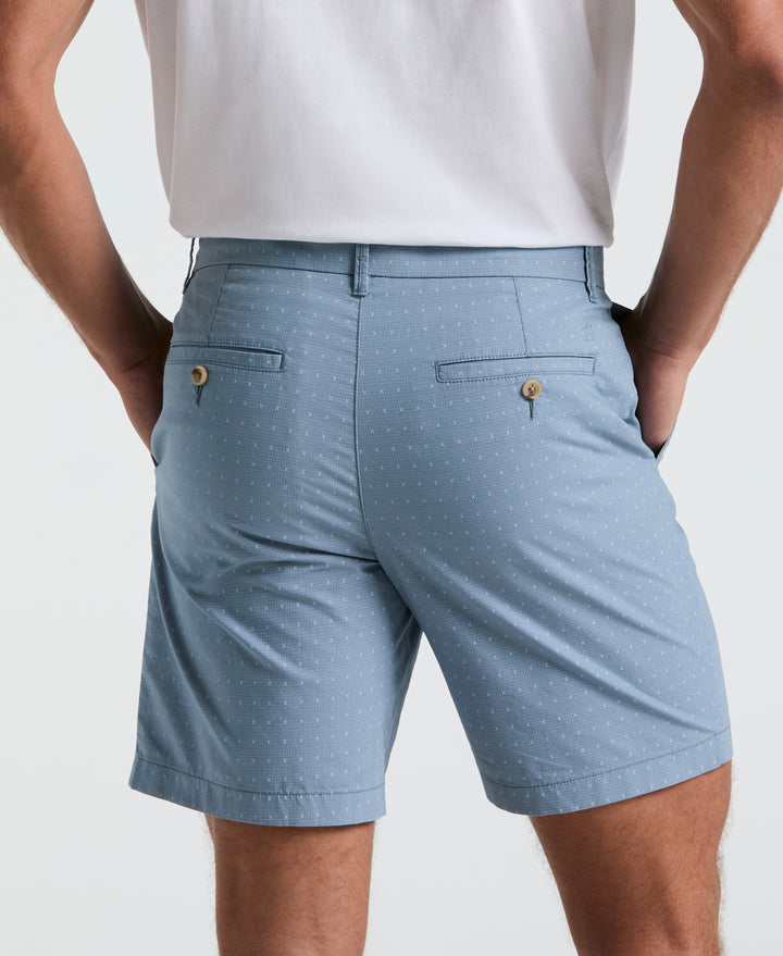 Crosshatch Slim Fit Short (Faded Denim) 