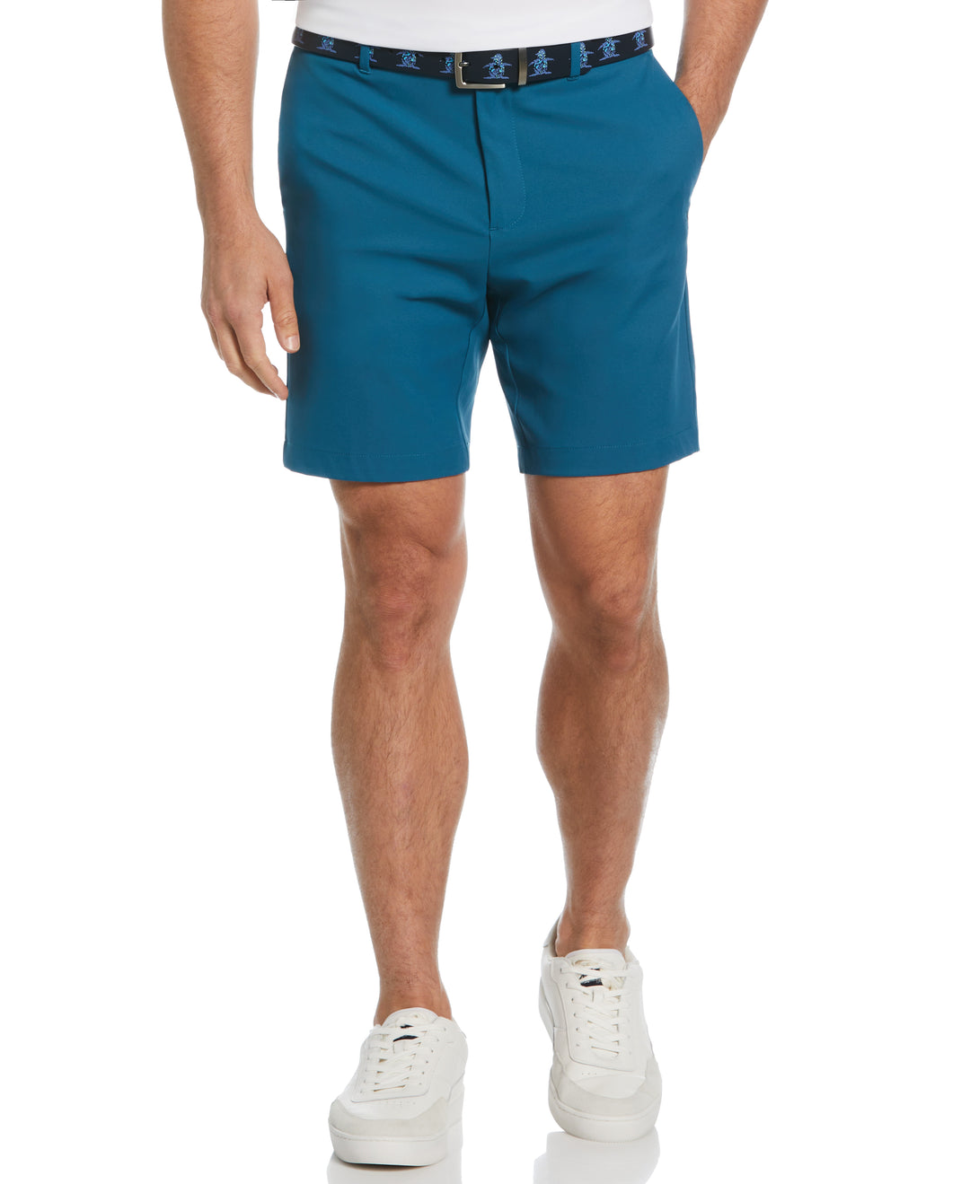 Flat Front Solid Golf Shorts (Corsair)