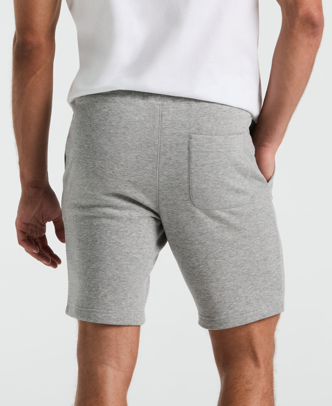 9" Embroidered Pete Fleece Short (Rain Heather) 