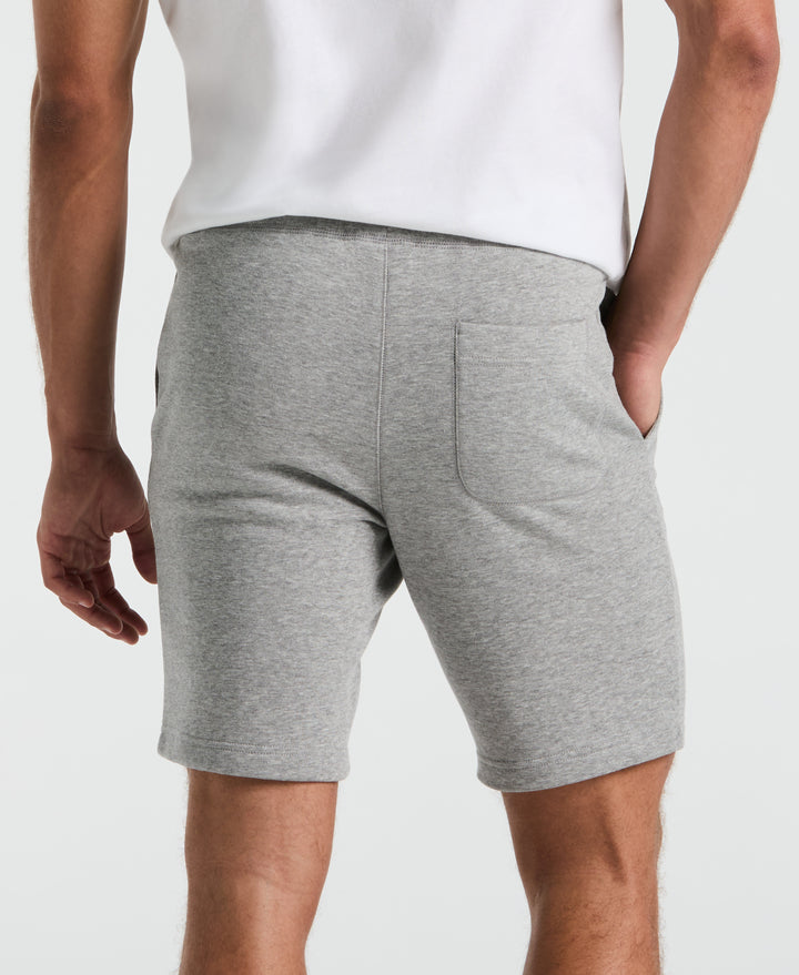 9" Embroidered Pete Fleece Short (Rain Heather) 