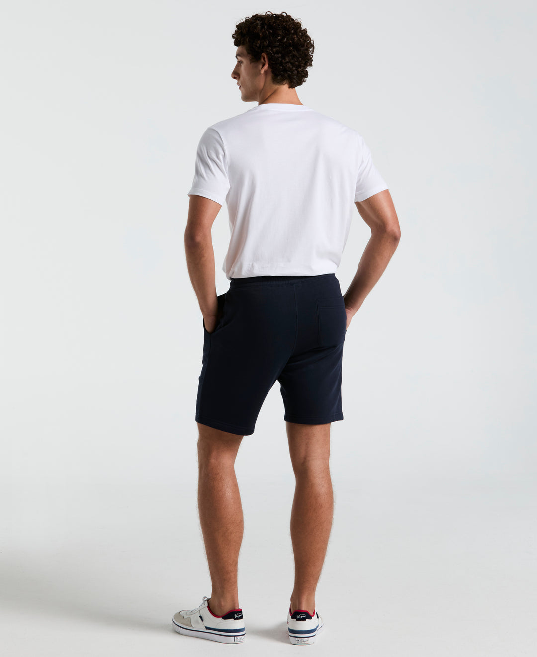 9" Fleece Embroidered Pete Short  (Dark Sapphire) 