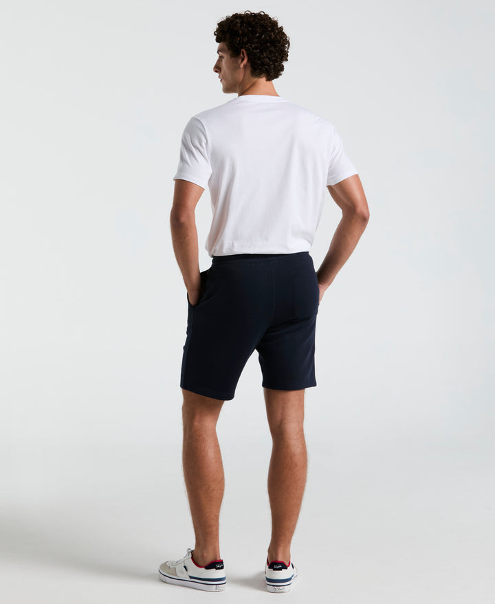 9" Fleece Embroidered Pete Short  (Dark Sapphire) 