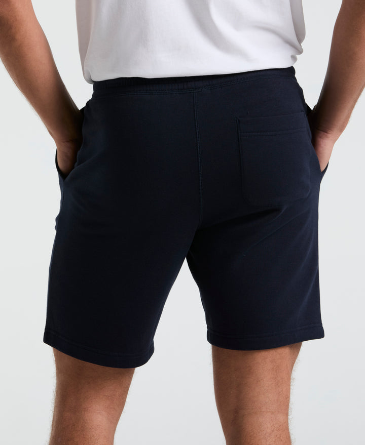 9" Fleece Embroidered Pete Short  (Dark Sapphire) 