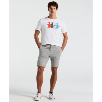 9" Embroidered Pete Fleece Short (Rain Heather) 