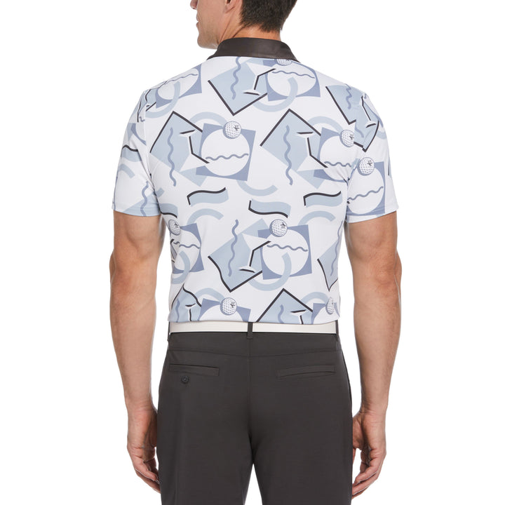 Abstract 80's Print Golf Polo | Original Penguin US