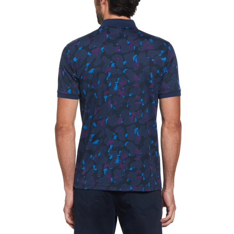 All-Over Camo Pete Print Polo (Dress Blues) 