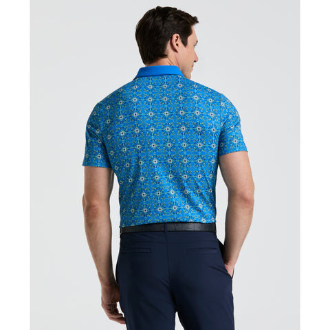 All-Over Cocktail Windowpane Printed Golf Polo-Golf Polos-Original Penguin
