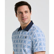 All-Over Cocktail Windowpane Printed Golf Polo-Golf Polos-Original Penguin
