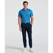 All-Over Cocktail Windowpane Printed Golf Polo-Golf Polos-Original Penguin