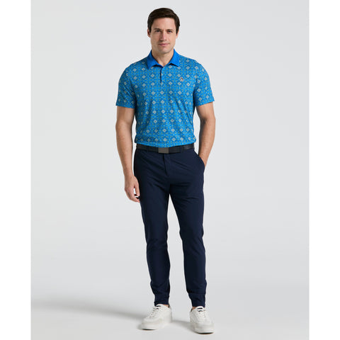 All-Over Cocktail Windowpane Printed Golf Polo-Golf Polos-Original Penguin