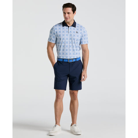 All-Over Cocktail Windowpane Printed Golf Polo-Golf Polos-Original Penguin