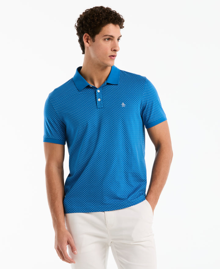 All-Over Diamond Ditsy Print Polo (Daphne) 