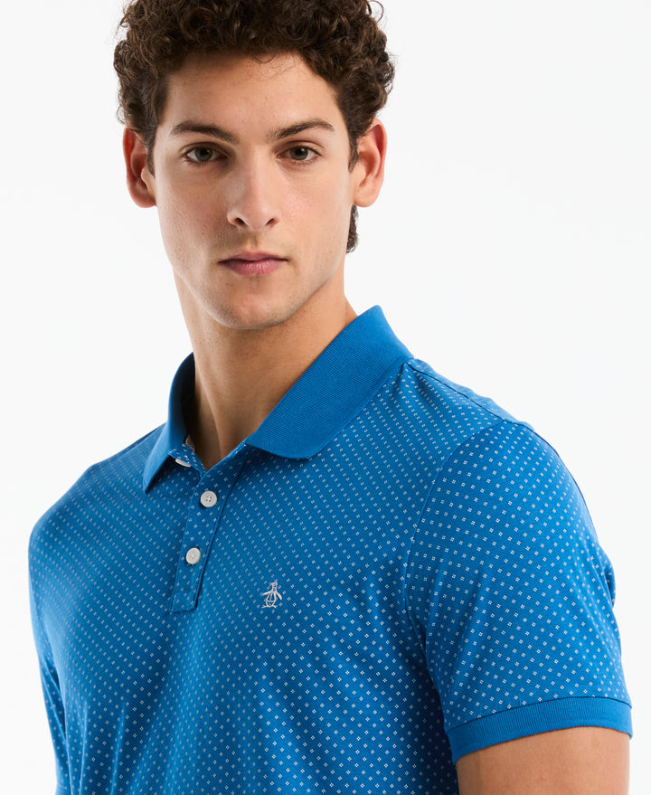 All-Over Diamond Ditsy Print Polo (Daphne) 