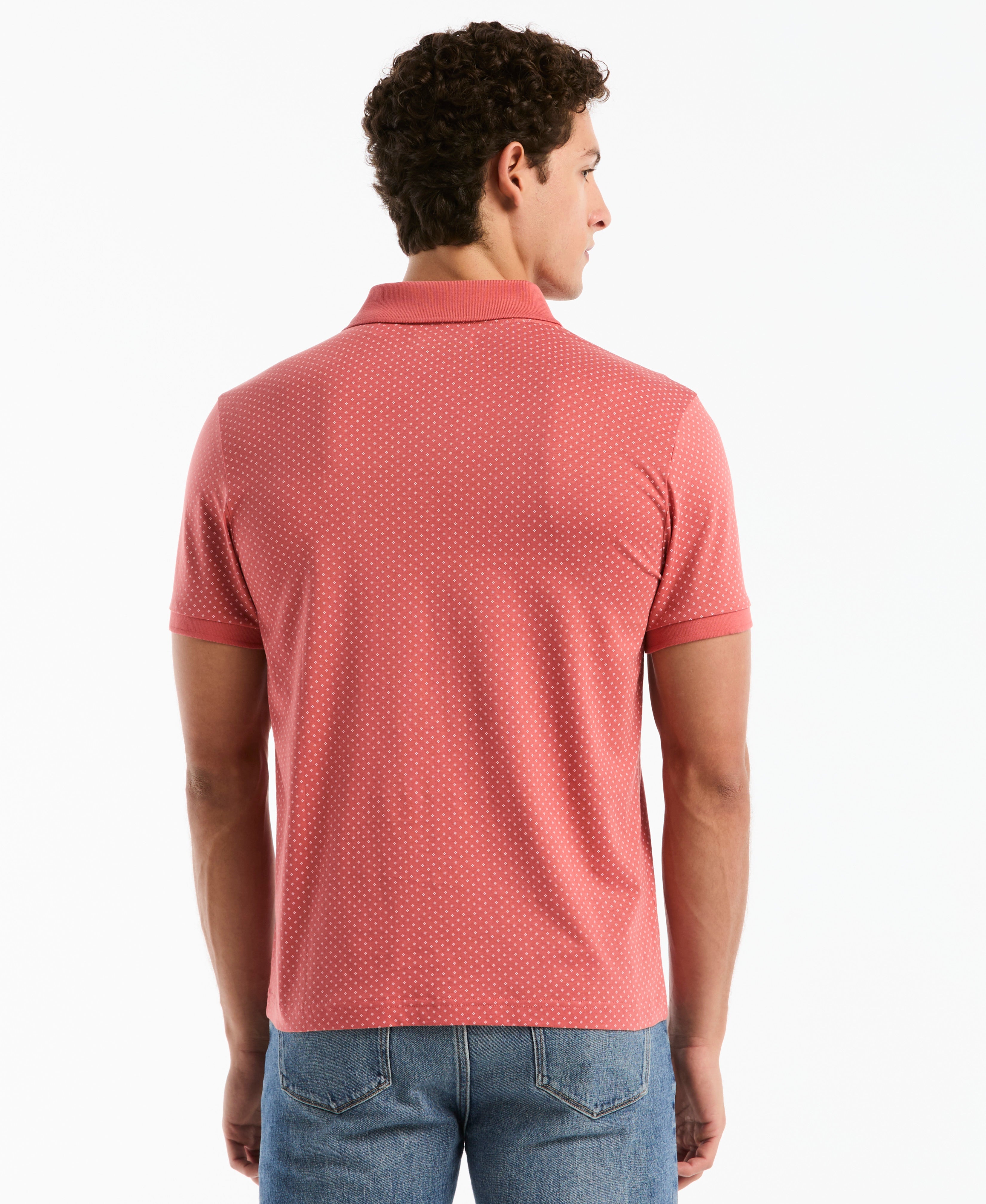 All-Over Diamond Ditsy Print Polo – Original Penguin US