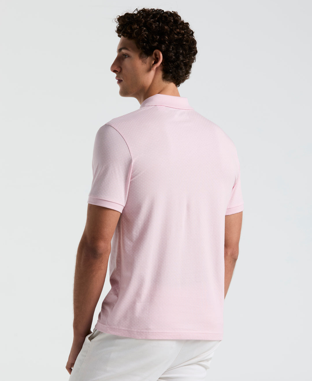 All-Over Diamond Ditsy Print Polo (Parfait Pink) 
