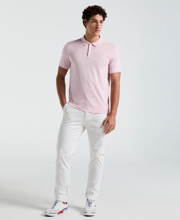 All-Over Diamond Ditsy Print Polo (Parfait Pink) 
