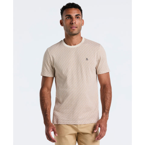 Ditsy Diamond Print Tee (Bright White) 