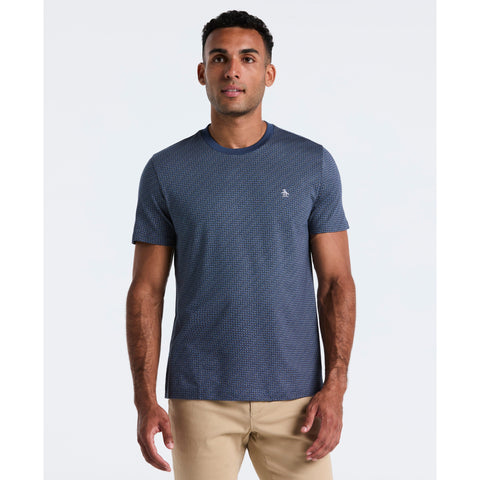 Ditsy Diamond Print Tee (Copen Blue) 