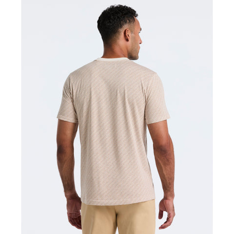 Ditsy Diamond Print Tee (Bright White) 