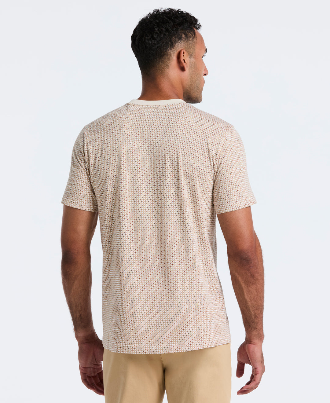 Ditsy Diamond Print Tee (Bright White) 