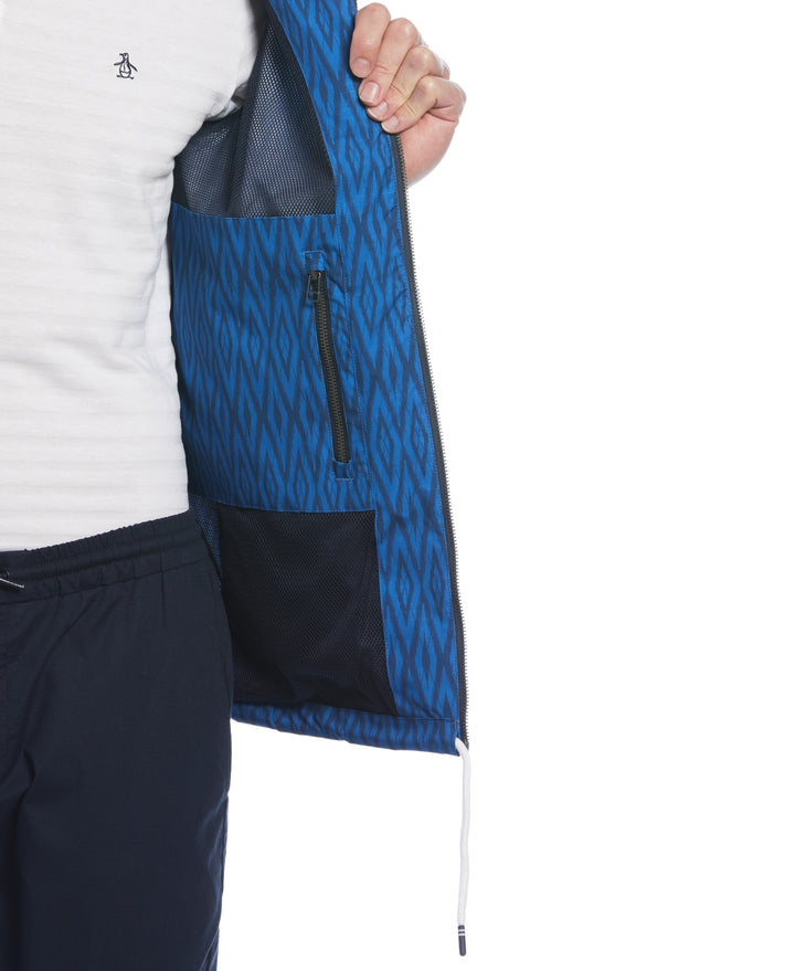 Allover Diamond Print Ratner Jacket (Star Sapphire) 