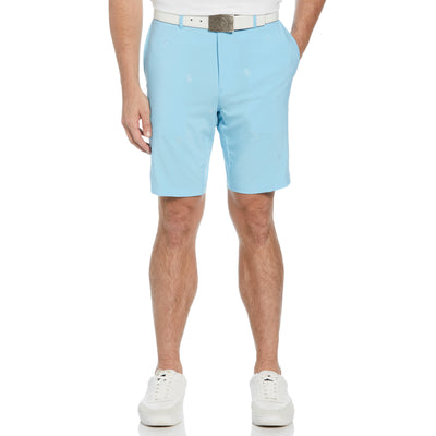 Allover Embroidered Pete 9" Golf Short (Baltic Sea) 