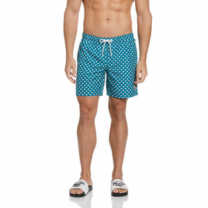 All Over Fan Print Swim Shorts (Pacific) 