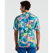 Floral Collage Print Shirt (Bright White) 