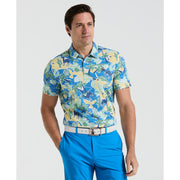 All Over Ibiza Print Earl Golf Polo Shirt (Bright White) 