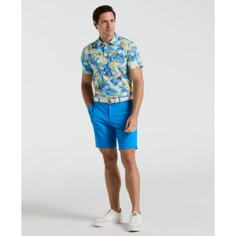 All Over Ibiza Print Earl Golf Polo Shirt (Bright White) 