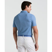 All Over Lifesaver Print Golf Polo Shirt (Quiet Harbor) 
