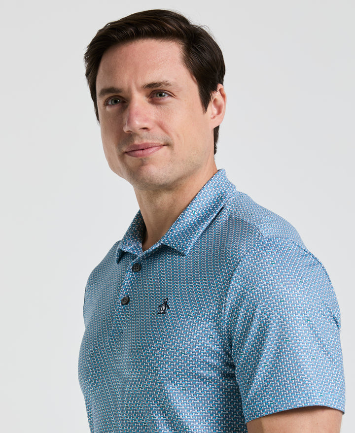 Men's All Over Micro Bucket Hat Novelty (Aquarius) 