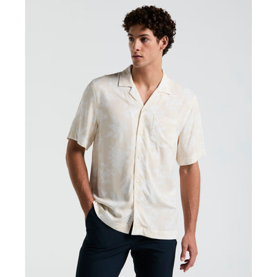 All-Over Palm Leaf Print Shirt (Birch) 