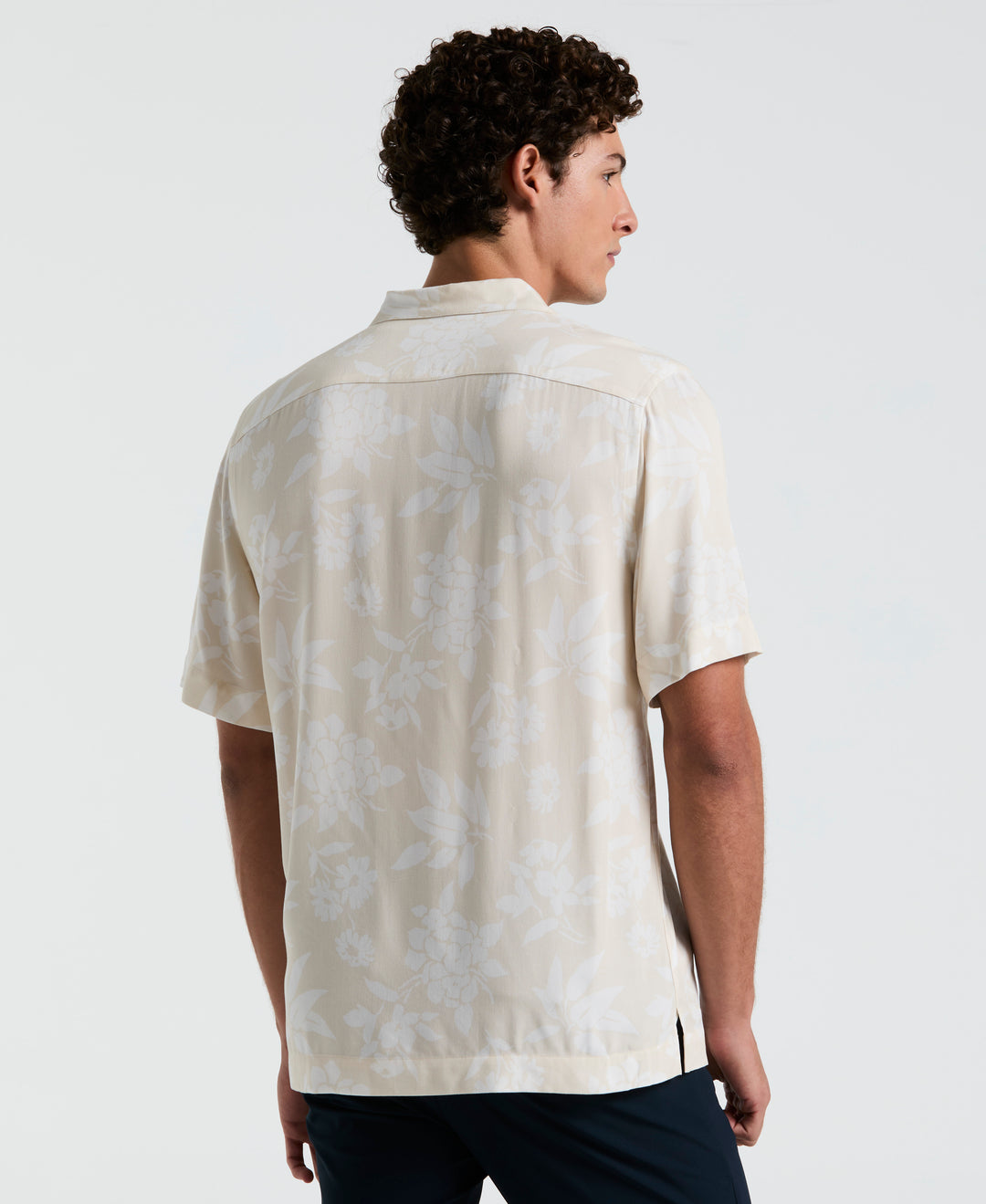 All-Over Palm Leaf Print Shirt (Birch) 