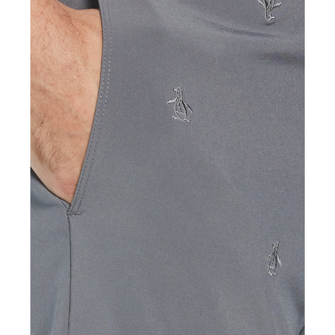 Allover Embroidered Pete 9" Golf Short (Quiet Shade) 